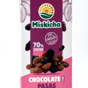 Chocolate de pasas 70% cacao