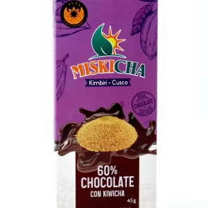 Chocolate con kiwicha 60% cacao