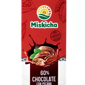 Chocolate con pecana 60% cacao