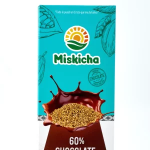 Chocolate con ajonjolí 60% cacao