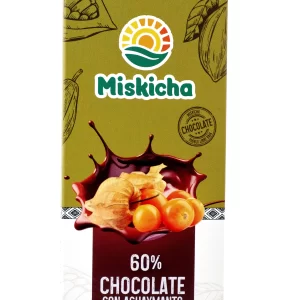 Chocolate con Aguaymanto 60% cacao