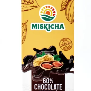 Chocolate con maní 60% cacao